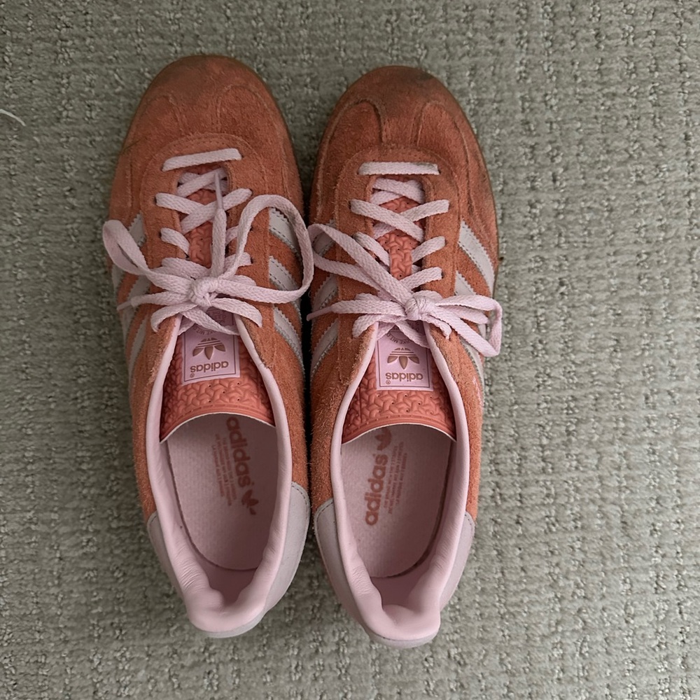 Adidas gazelle sambas pink and orange